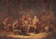 CUYP, Benjamin Gerritsz. Peasants in the Tavern oil on canvas